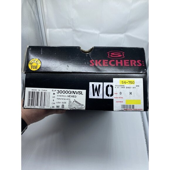 Skechers Steel Toe Work Shoes Women's Size 8 Navy Slip Resistant Comfort Safety - Picture 11 of 12